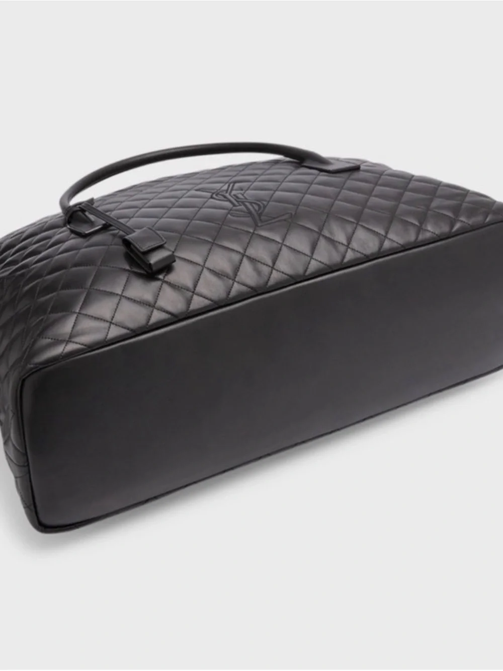 Saint Laurent Black Quilted Leather Large Tote Weekend Bag - Picture 5 of 7